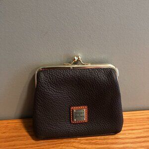 Dooney & Bourke Pebble Grain Large Framed Purse Brown Tmoro